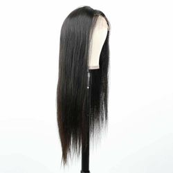 12A 100% Human Hair Wig Pre-plucked transparent Straight  Thumbnail