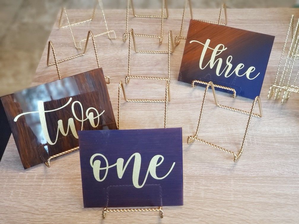 Sparklers, Slippers, Signs, Stands/Sign Holders