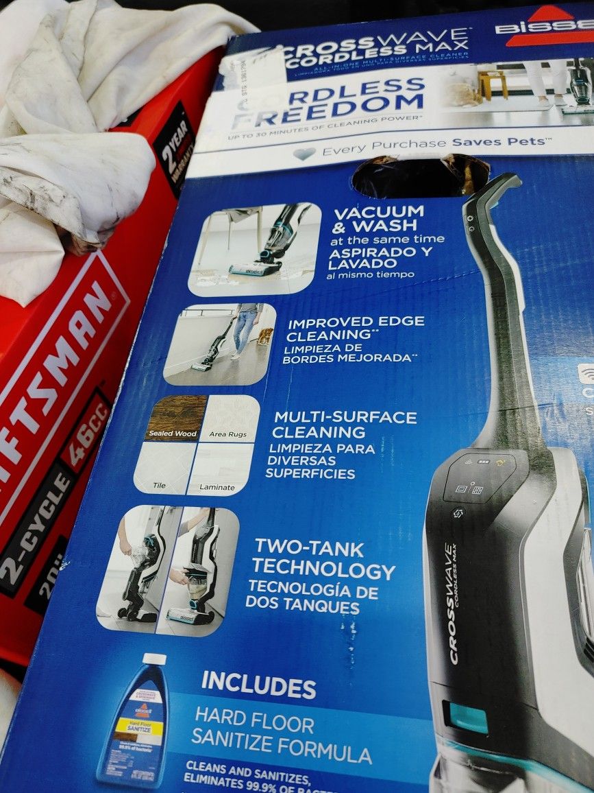 Bissell Cross Wave Vacuum And Floor Washing