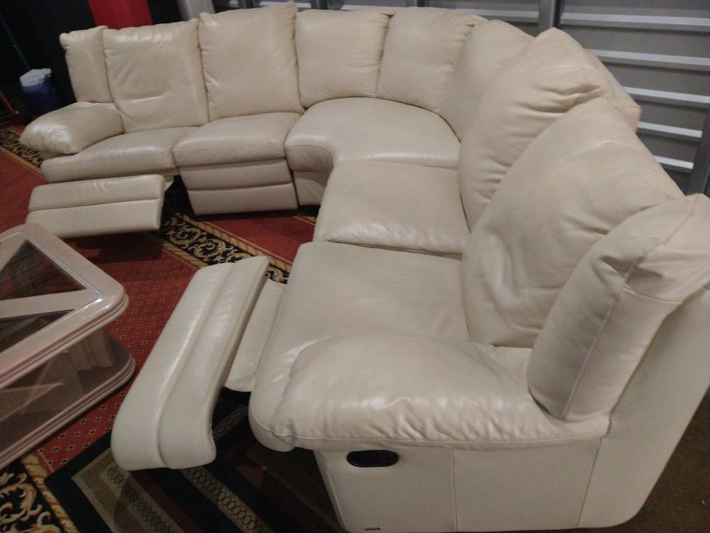 SPFA NATUZZI 100% REAL LEATHER RECLINER MANUAL.. DELIVERY SERVICE AVAILABLE 🚚