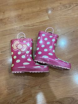 Hello Kitty girls rain boots size 12 Thumbnail