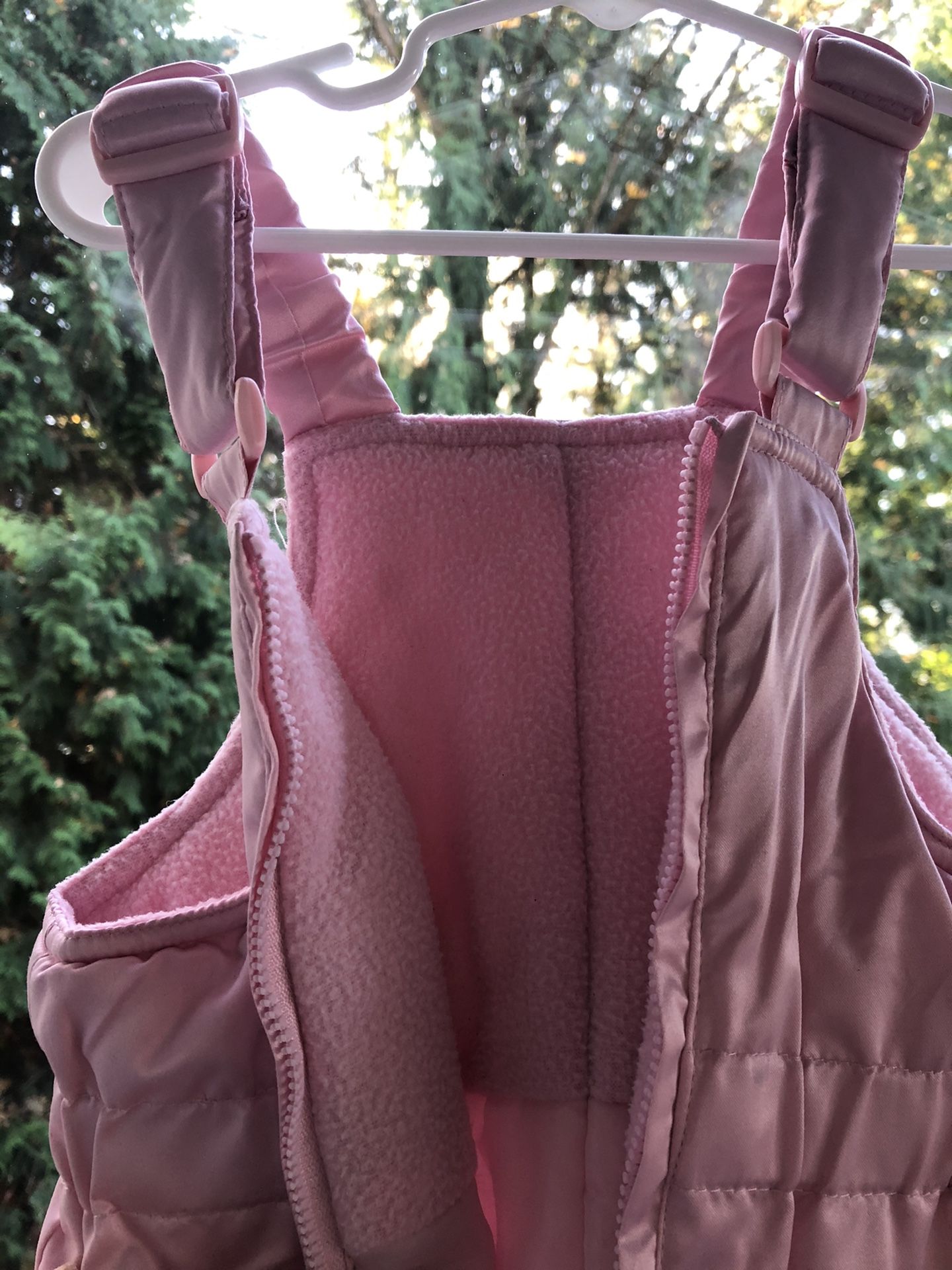Pink Snow bibs 24months