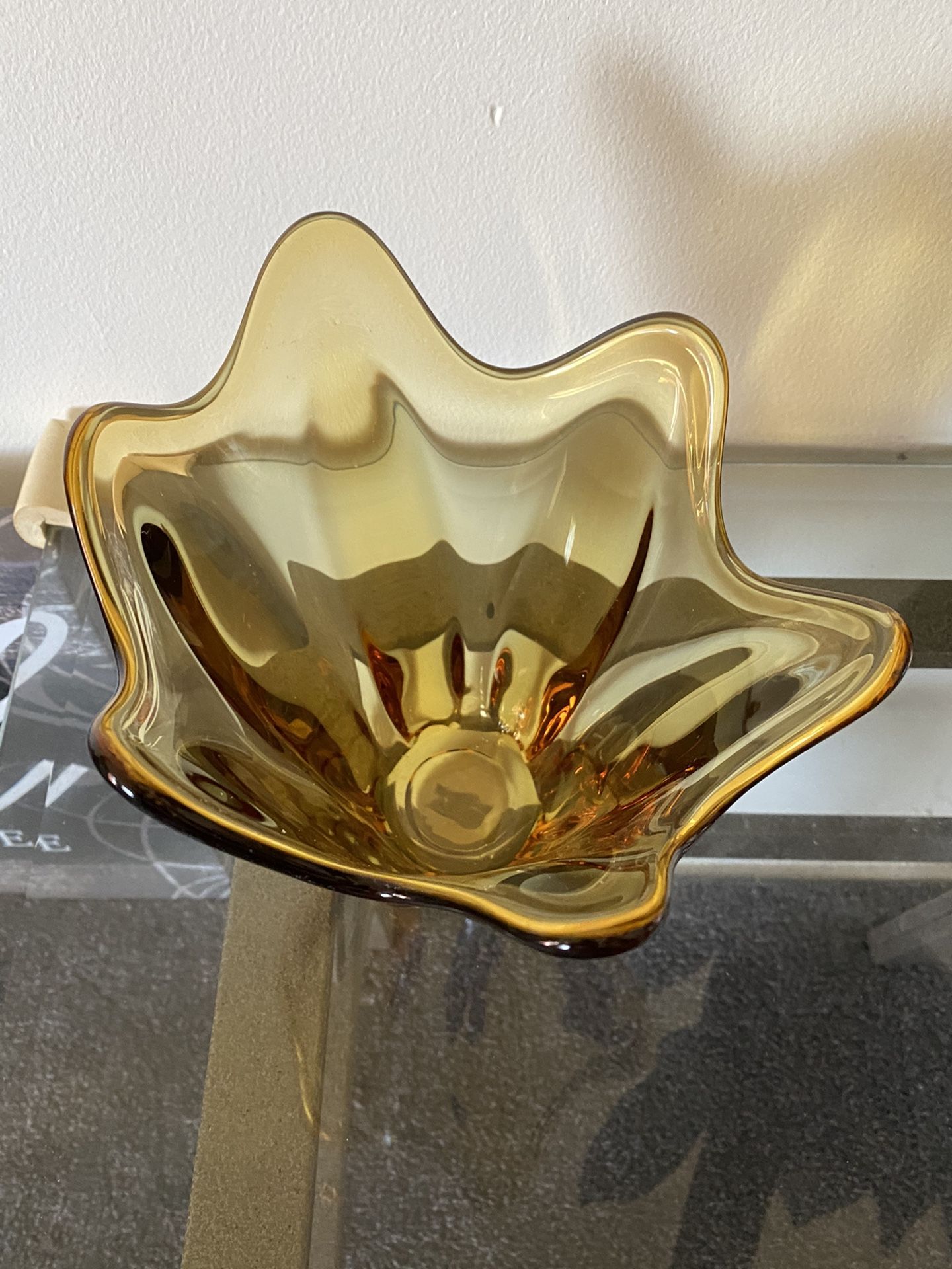 Vintage MCM Viking Glass Vase