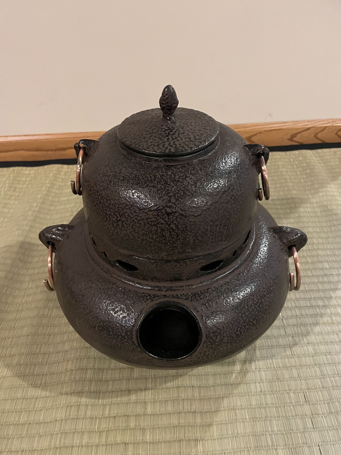 Chagama Japanese Traditional Steel Kettle For Tea Ceremony 