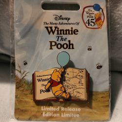 Disney Pin Winnie The Pooh 45th Anniversary, Limited Release  Thumbnail
