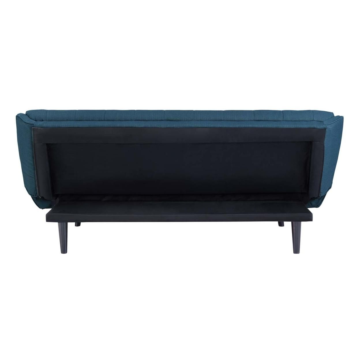 Glance Tufted Convertible Fabric Sofa Bed (3093-AZU)
