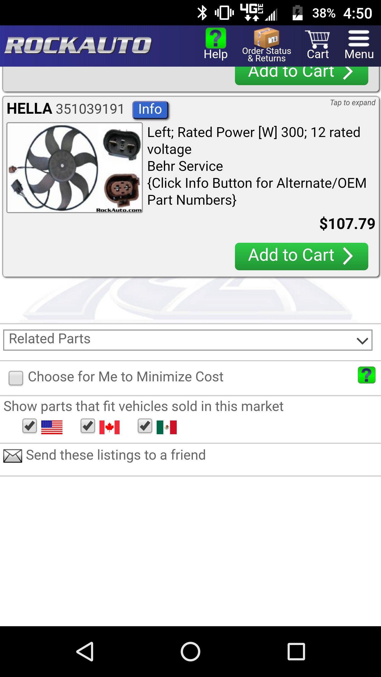 Ac condenser fan