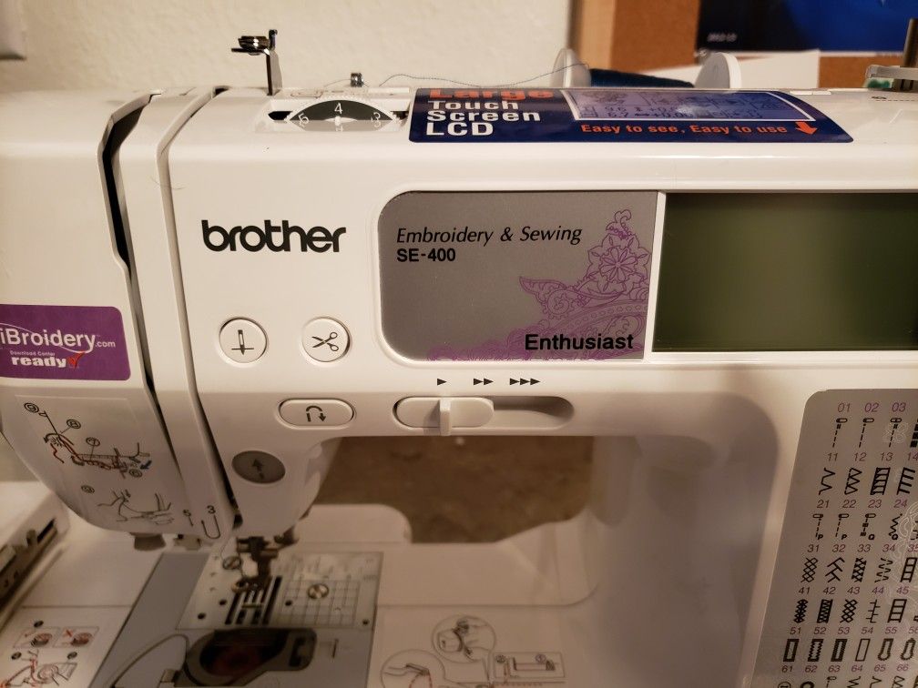 Brother SE400 embroidery machine with accessories for Sale in Sarasota