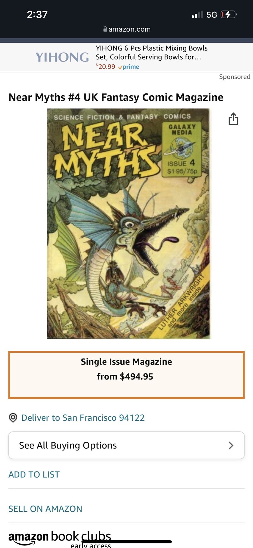Near Myths #4 UK Fantasy Comic Magazine