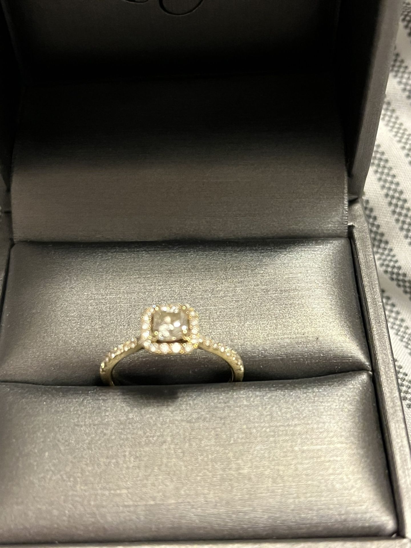 Gold Diamond Engagement Ring 14.5 Carat