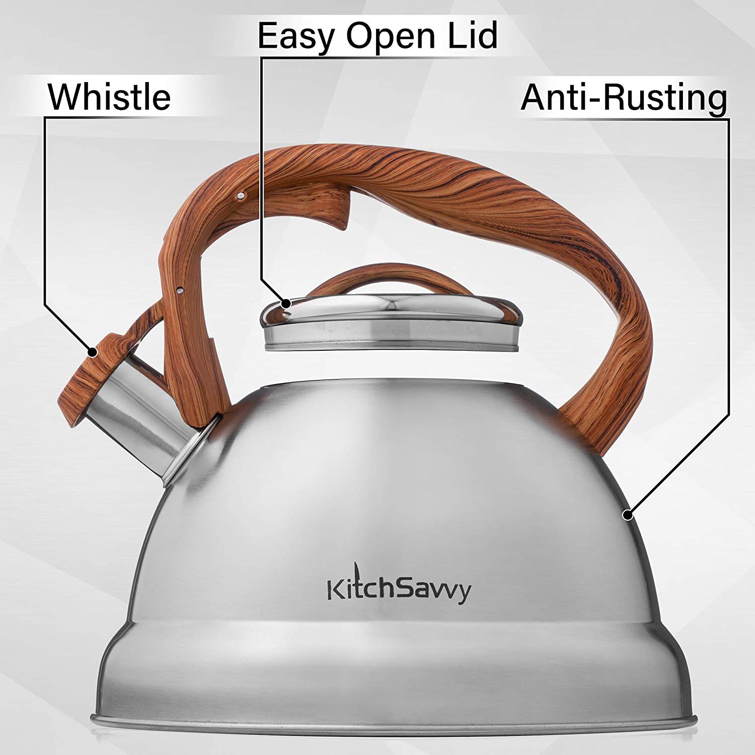 Tea Kettle For Stove Top – Stainless Steel Tea Kettle Stovetop - Whistling Tea Kettle With Stay Cool Handle