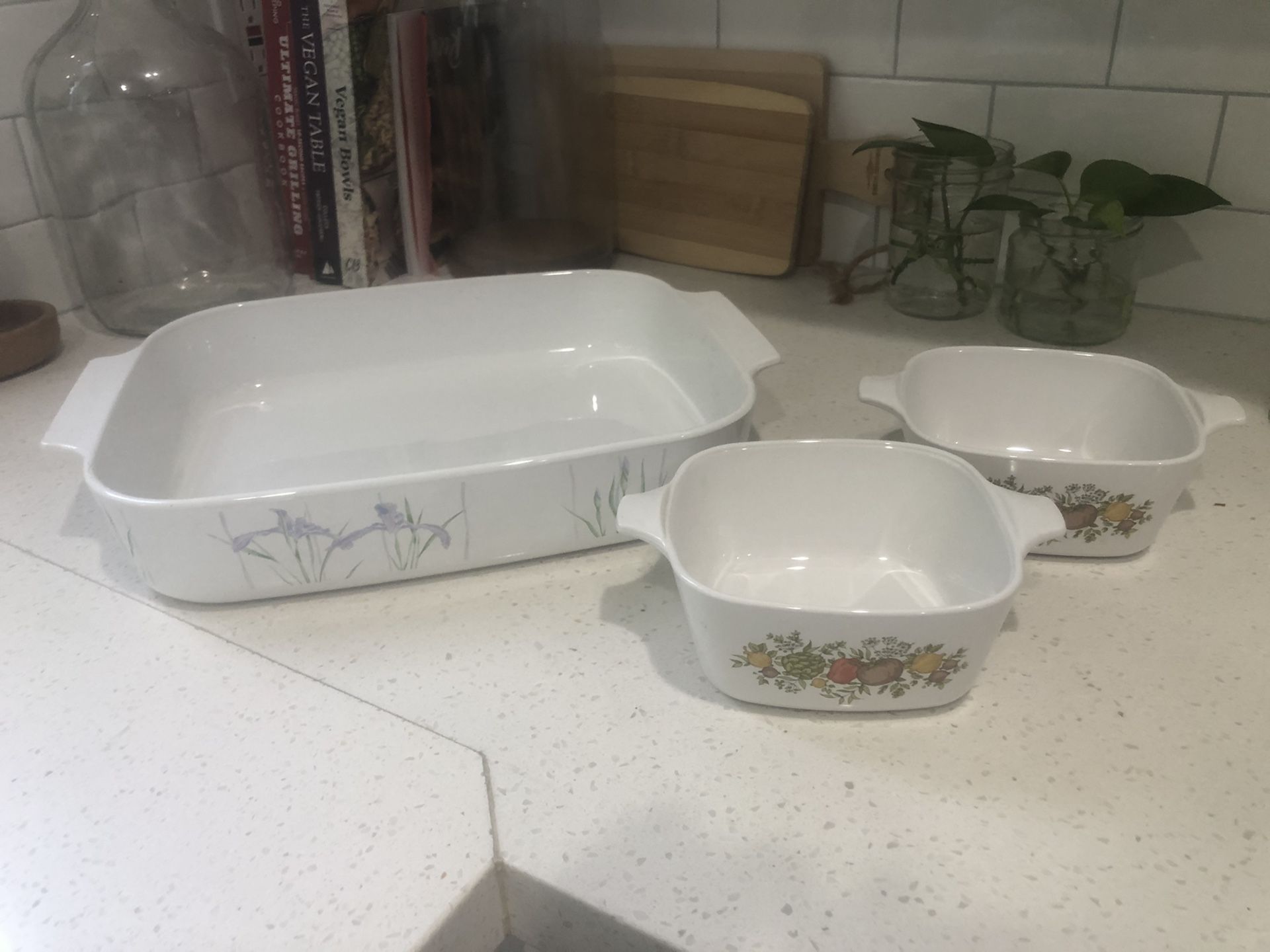 Vintage Corningware Cooking Dishes