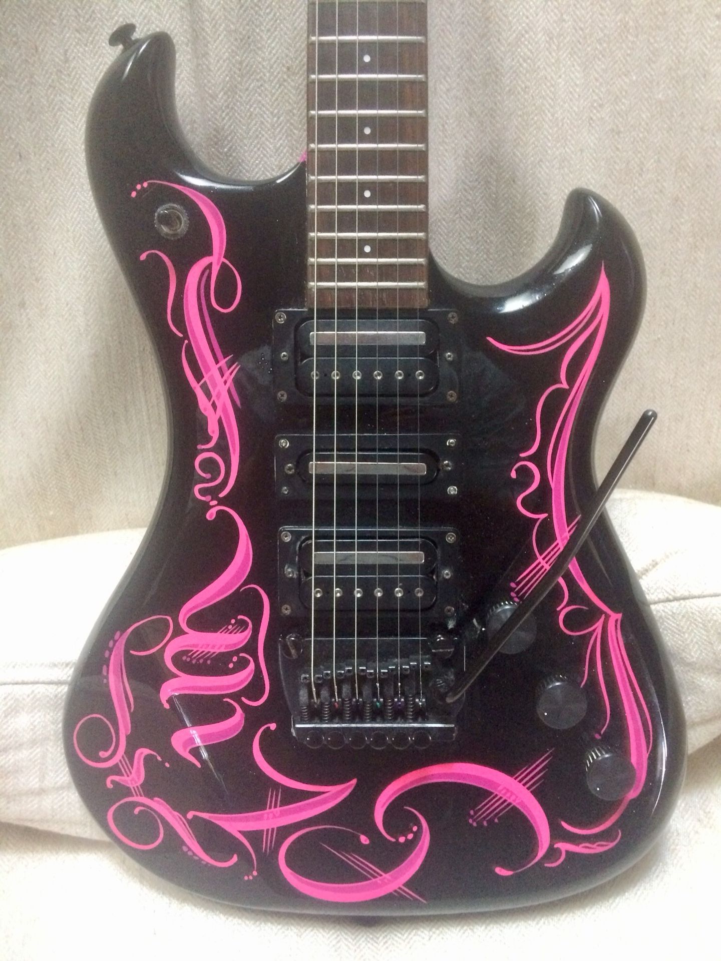pink westone guitar pink westone guitar