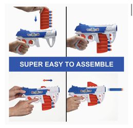 AFUNX Shooting Games Indoor Shooting Games for Kids with 2 Foam Dart Toy Guns... 