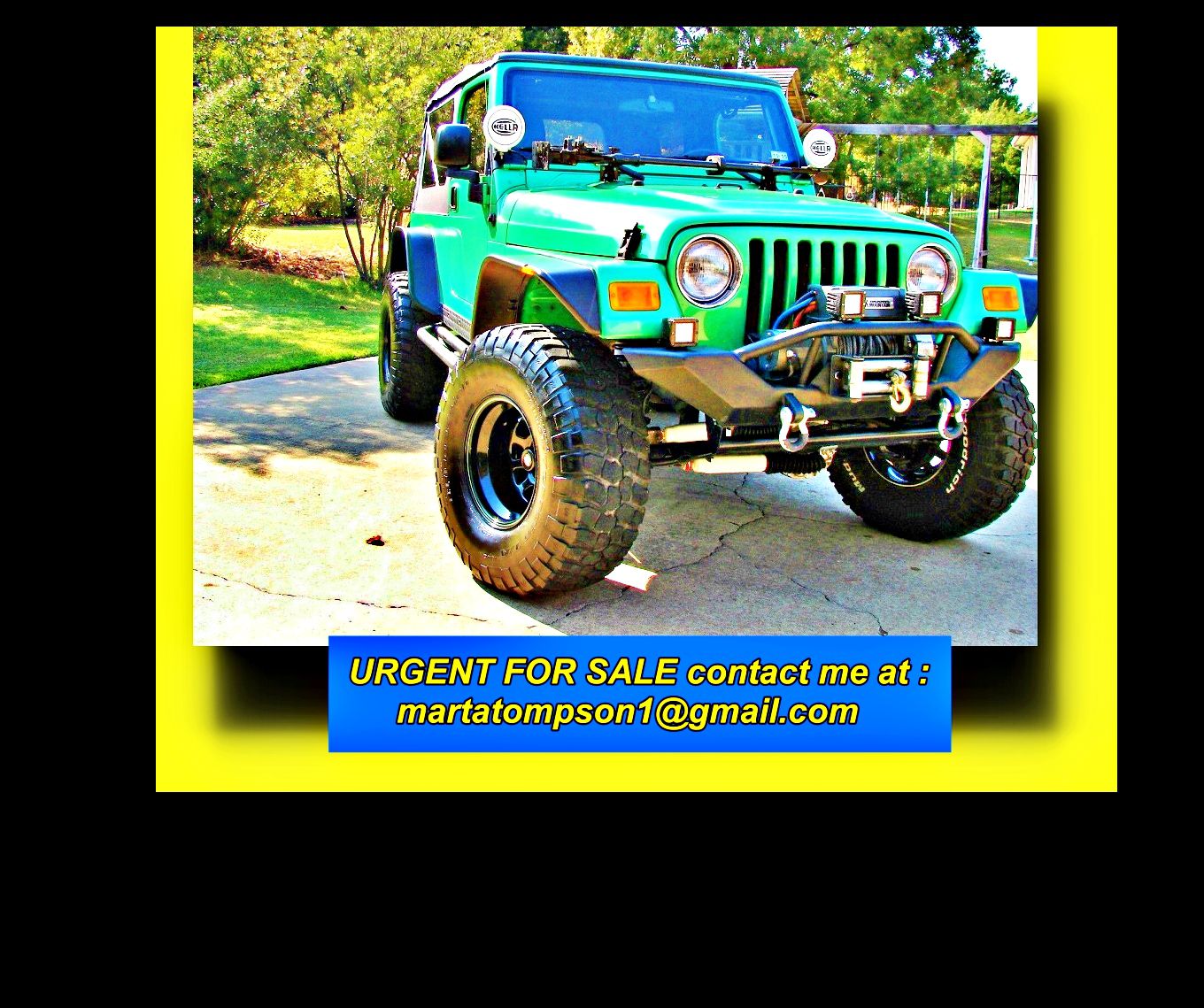 urgent sale 2004 Jeep Wrangler