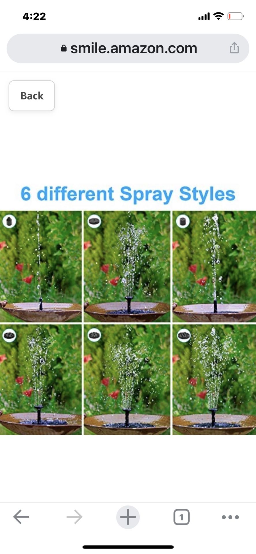 Solar Fountain Pump for Bird Bath,Upgrade 2.5W Solar Panel Kit Water Pump,Free Standing Floating Solar Powered Water Fountain for Bird Bath,Garden, P