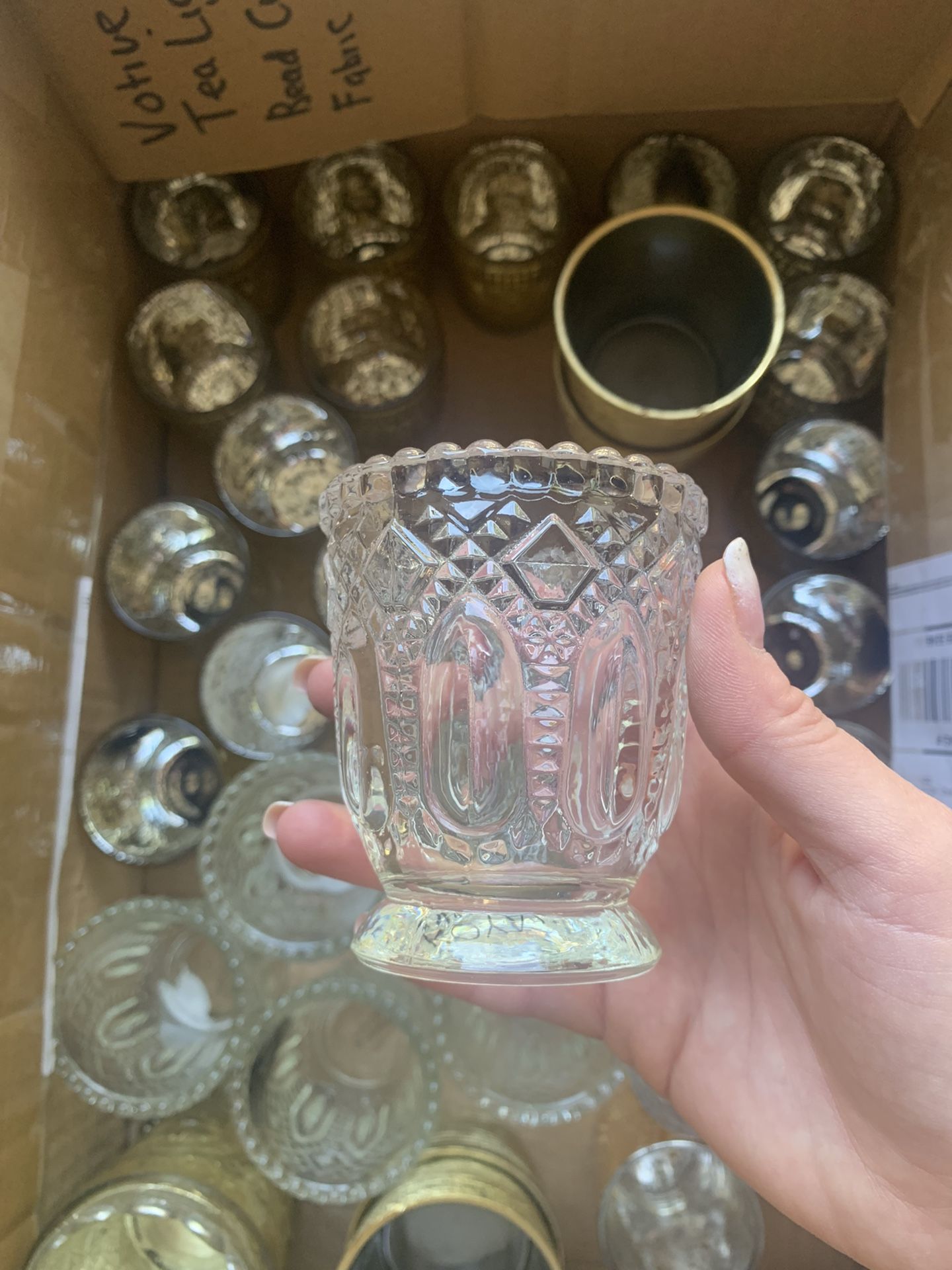 Box of Votive/ Tea light holders
