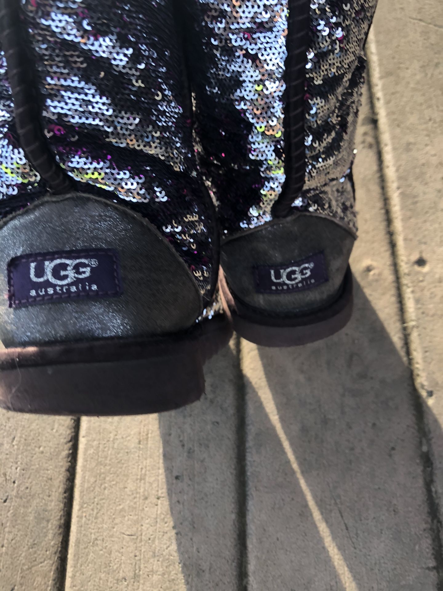 Ugg classic sequin boots size 8