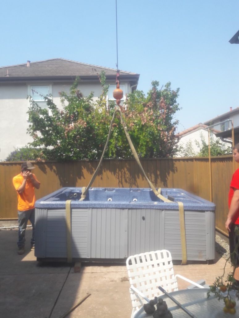 Hot tub removal and moving