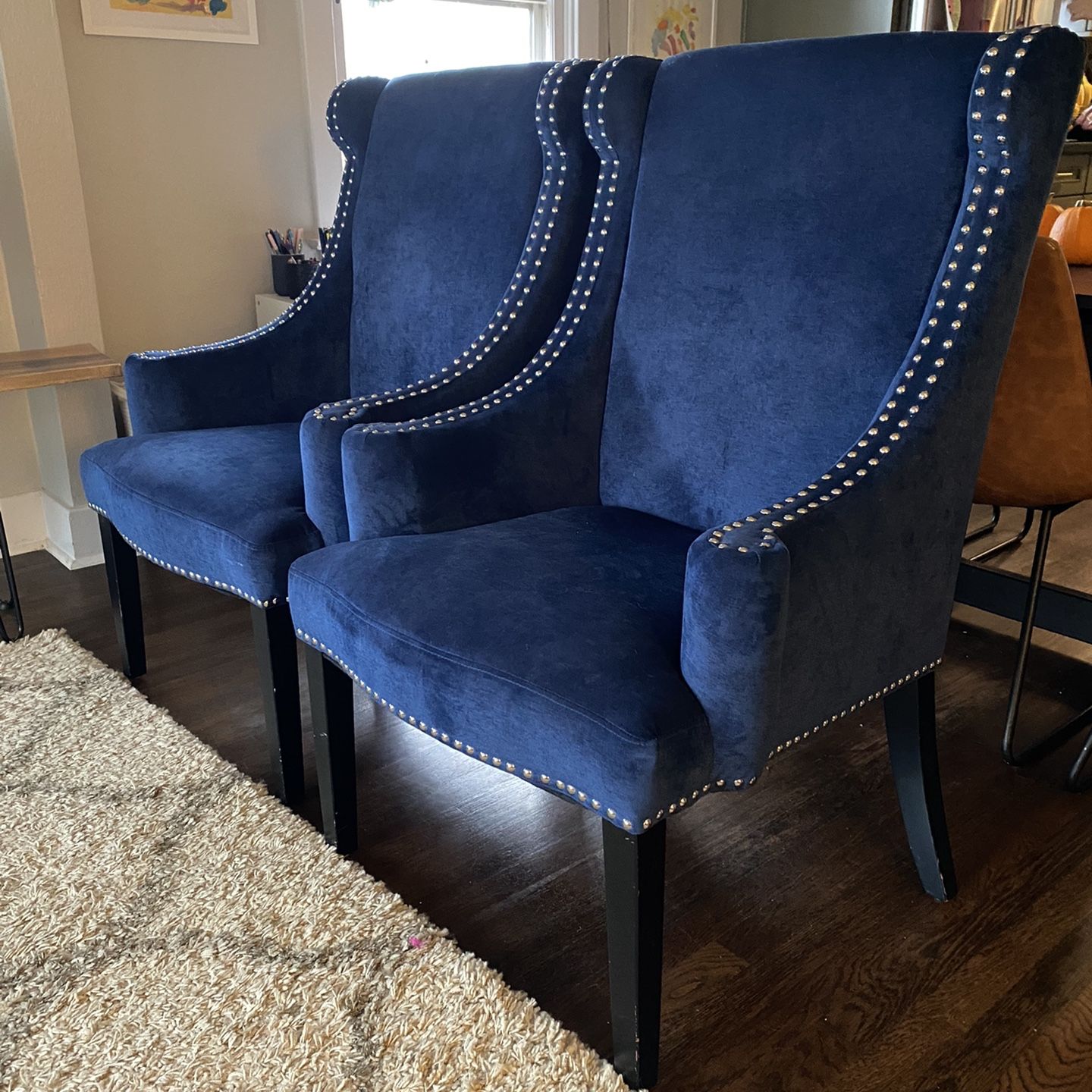 Royal blue Wing Back Chairs for Sale in Vancouver, WA OfferUp