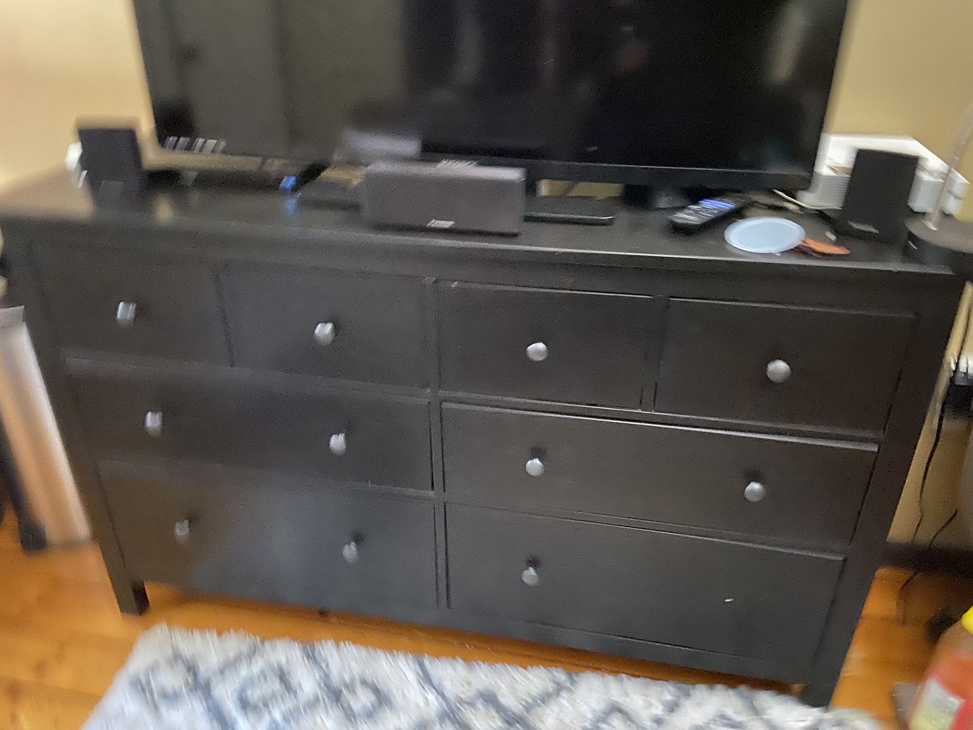 Large Black Dresser