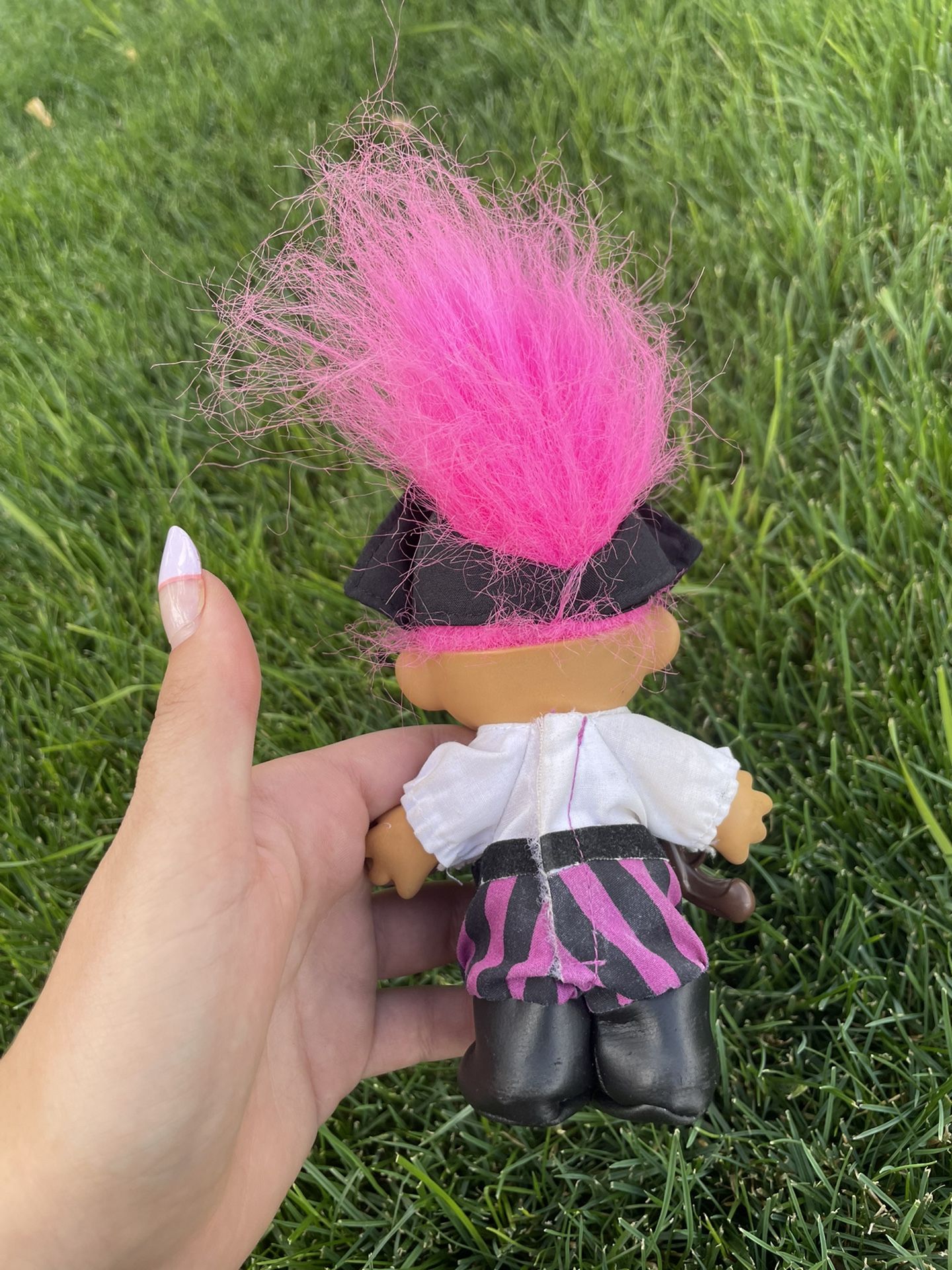 TROLL PIRATE Eye Patch Pistol FUCHSIA HAIR Buccaneer Russ Collectible