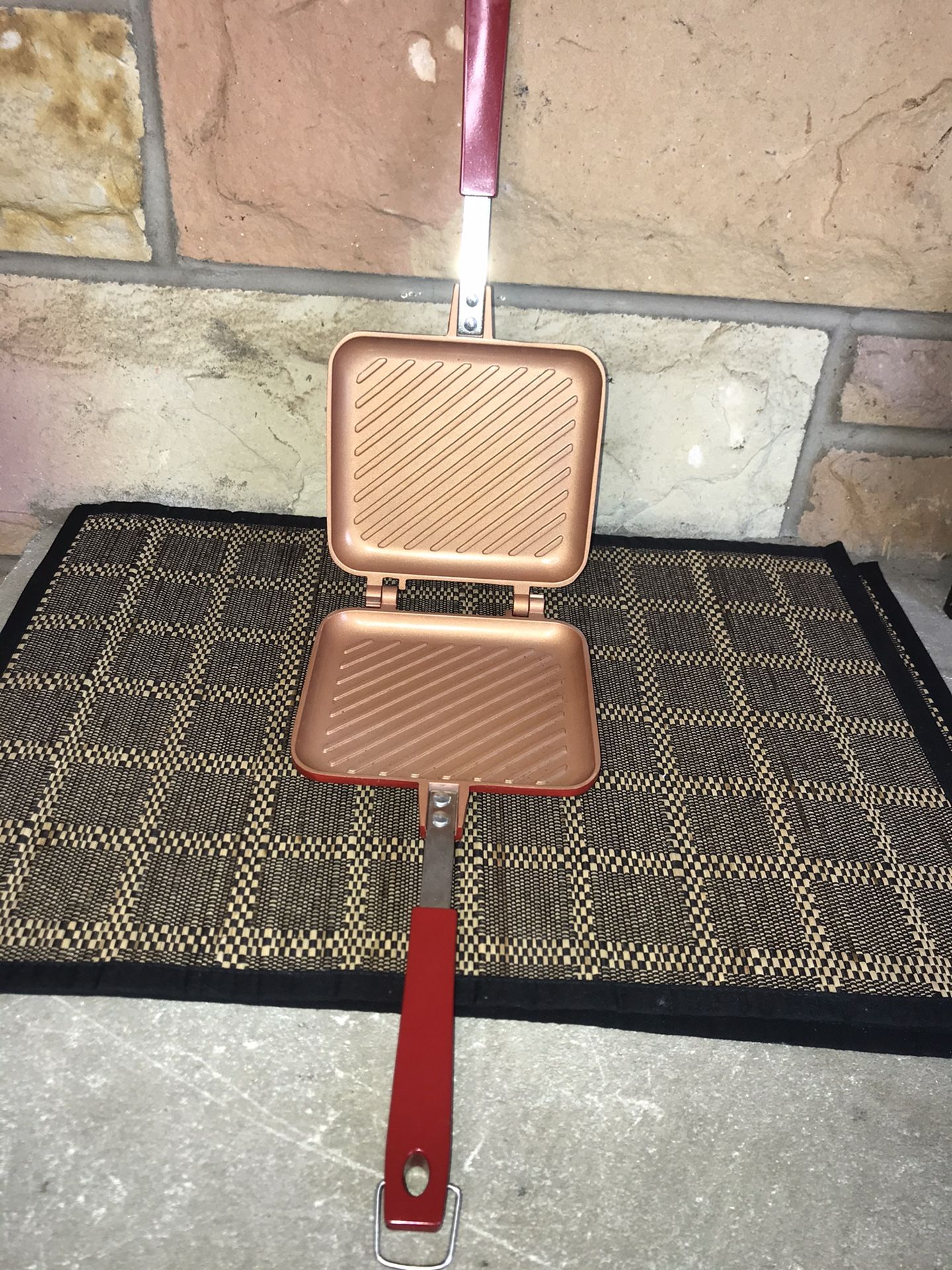 RED COPPER FLIPWICH GRILLED SANDWICH PANINI MAKER PRE-OWNED