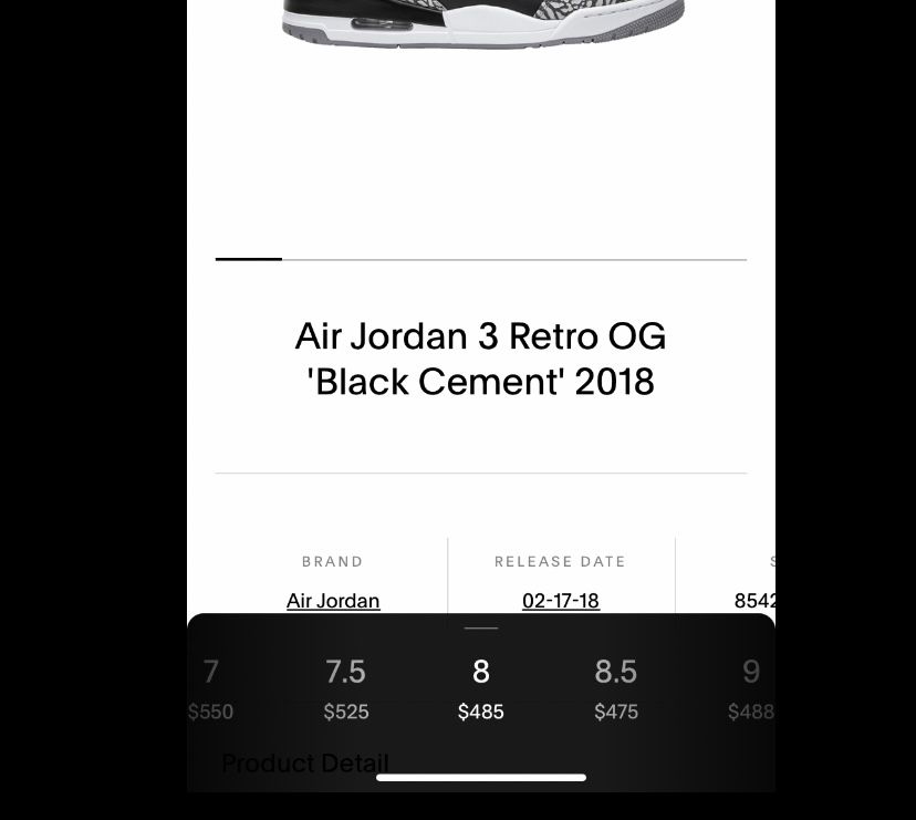 Jordan Black Cement 3 