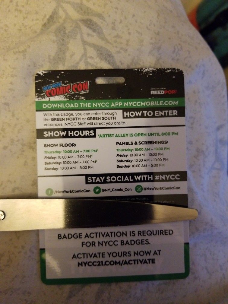 NYCC 2021 Badges