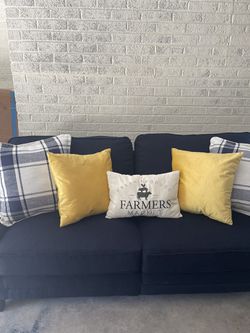 Beautiful Navy Blue Couch  Thumbnail