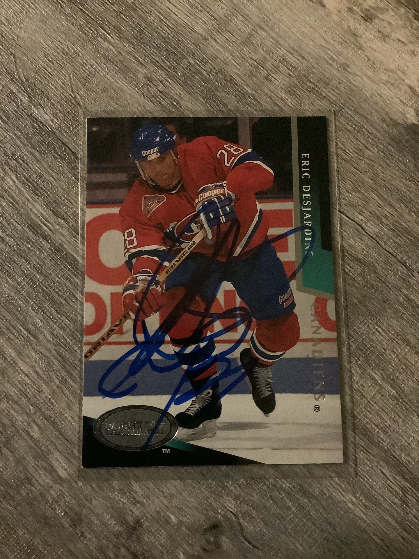 Eric Desjardins Canadians Signed Card