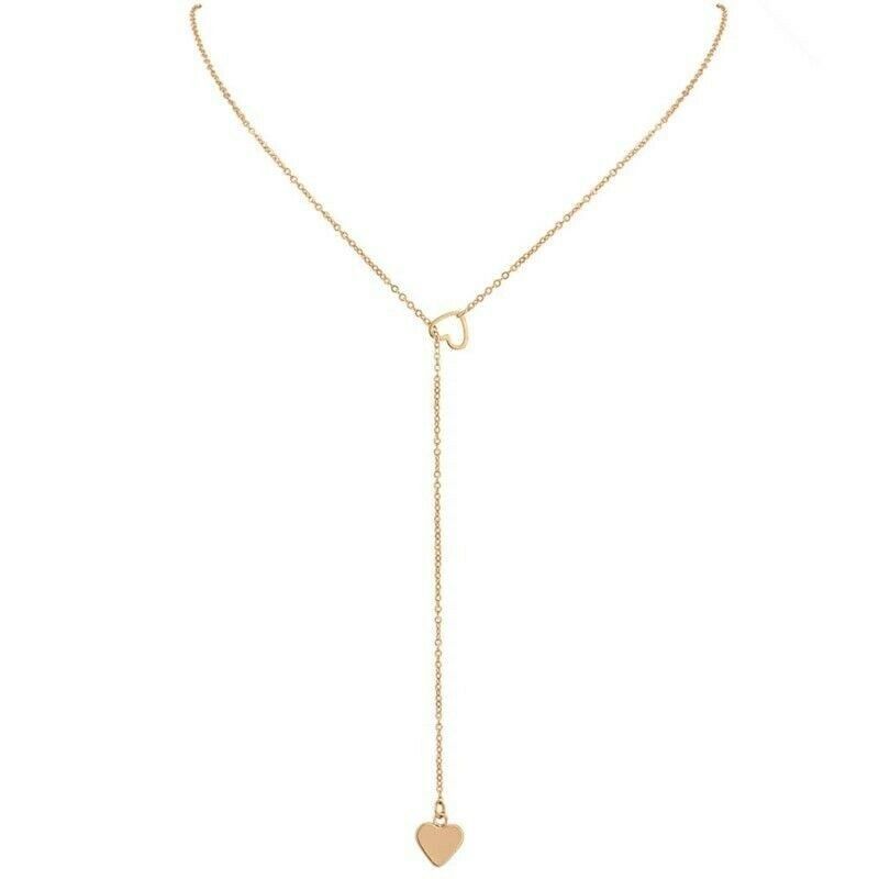 Women's Fashion Jewelry 925 Sterling Silver Gold Plated Infinity Heart Necklace