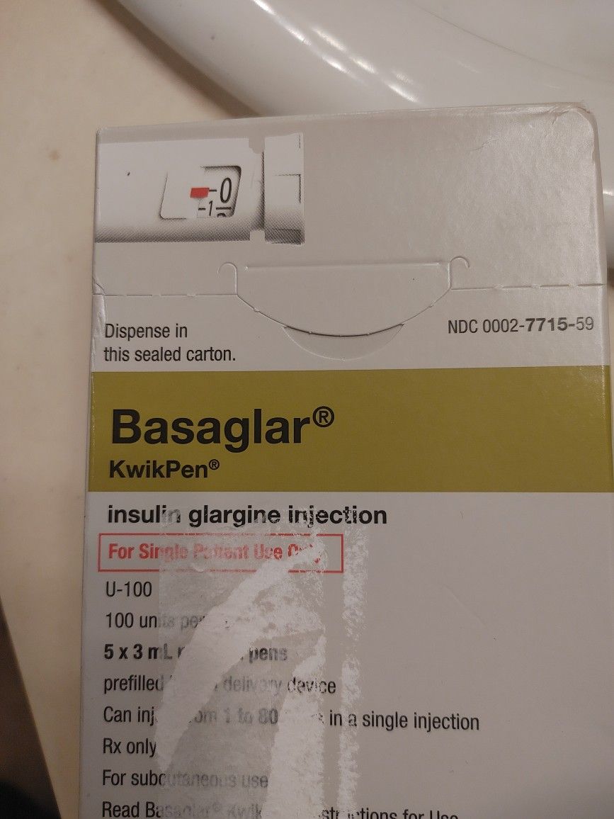 ***New KwikPen Basaglar u-100 Units 5 New Pens