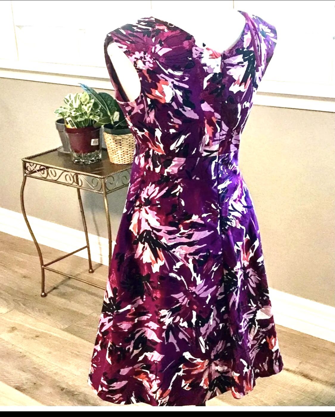 Purple Floral Easter Dress