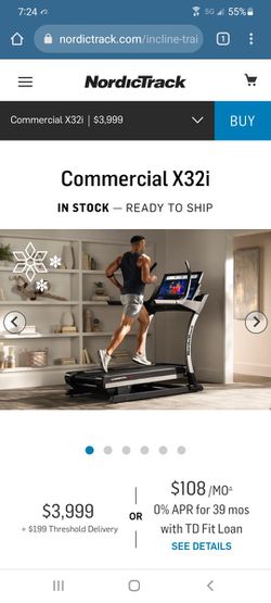 FREE DELIVERY  ⭐   NordicTrack X32I  Treadmill  💥 40% Incline!! 🎄 $1000 OFF RETAIL  ⭐ Thumbnail