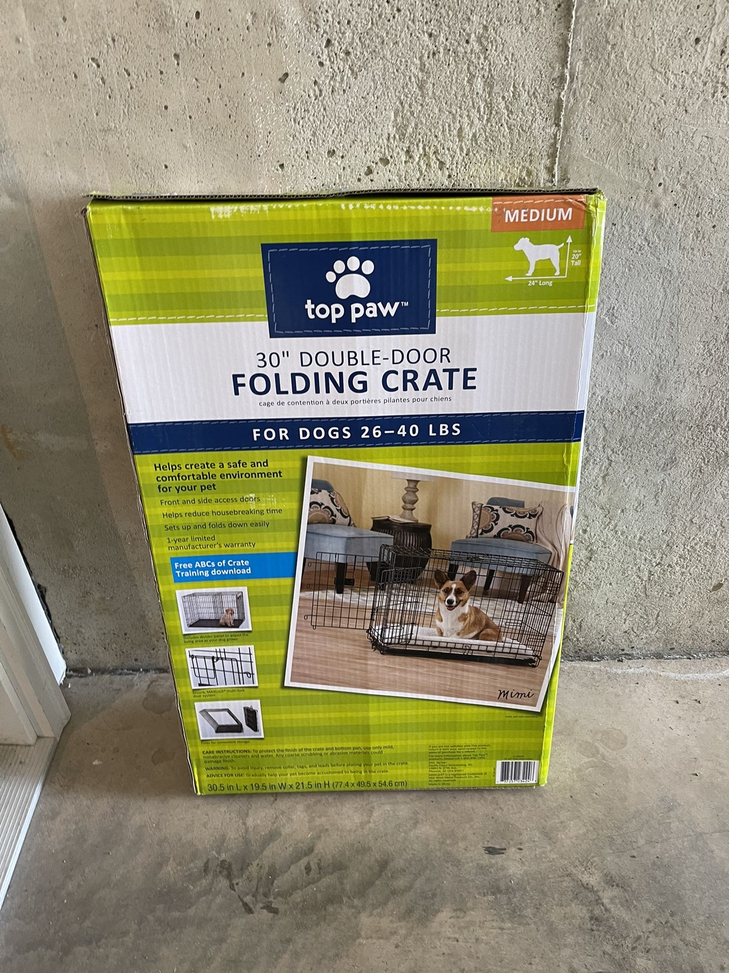 30” Folding Crate