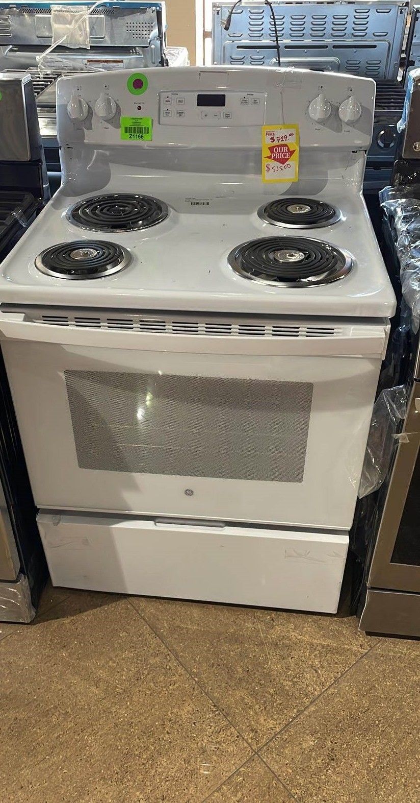 Ge jbs360dmww 30 in 5 0 cu ft electric range stove for sale in