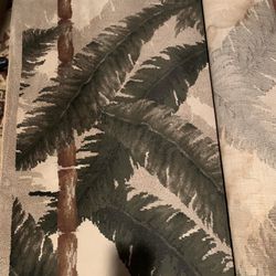 Carpet And Two Runners  They Are Same Look  Palm Leafs  Thumbnail