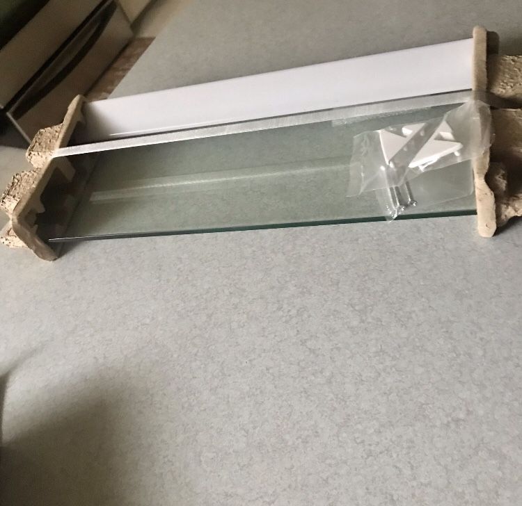 Glass shelf kit 6” x 18” shelf-made images