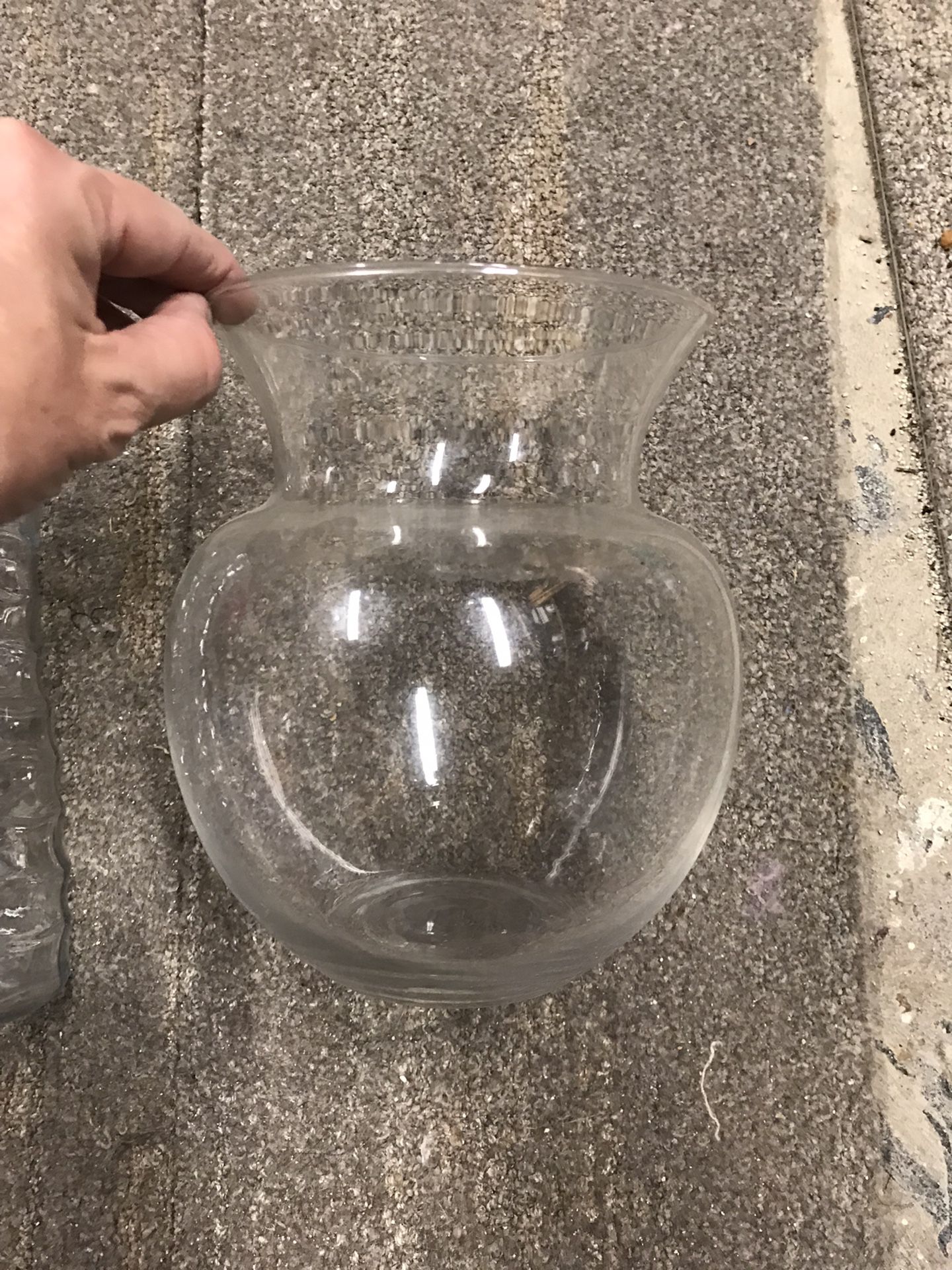Glass Vases  Set Of 2 For $8.00