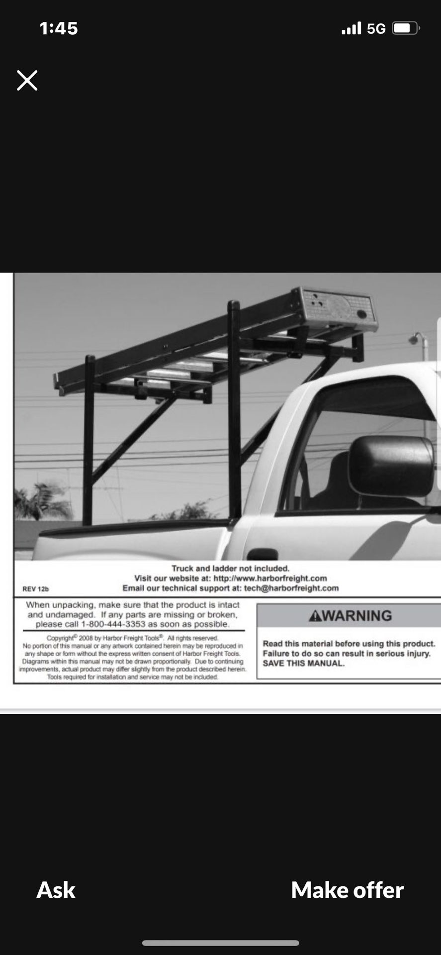 Small Ladder Rack