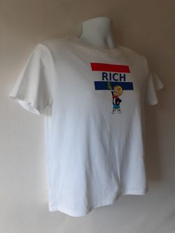 Richie Rich boys white short sleeve graphic t-shirt size S Thumbnail