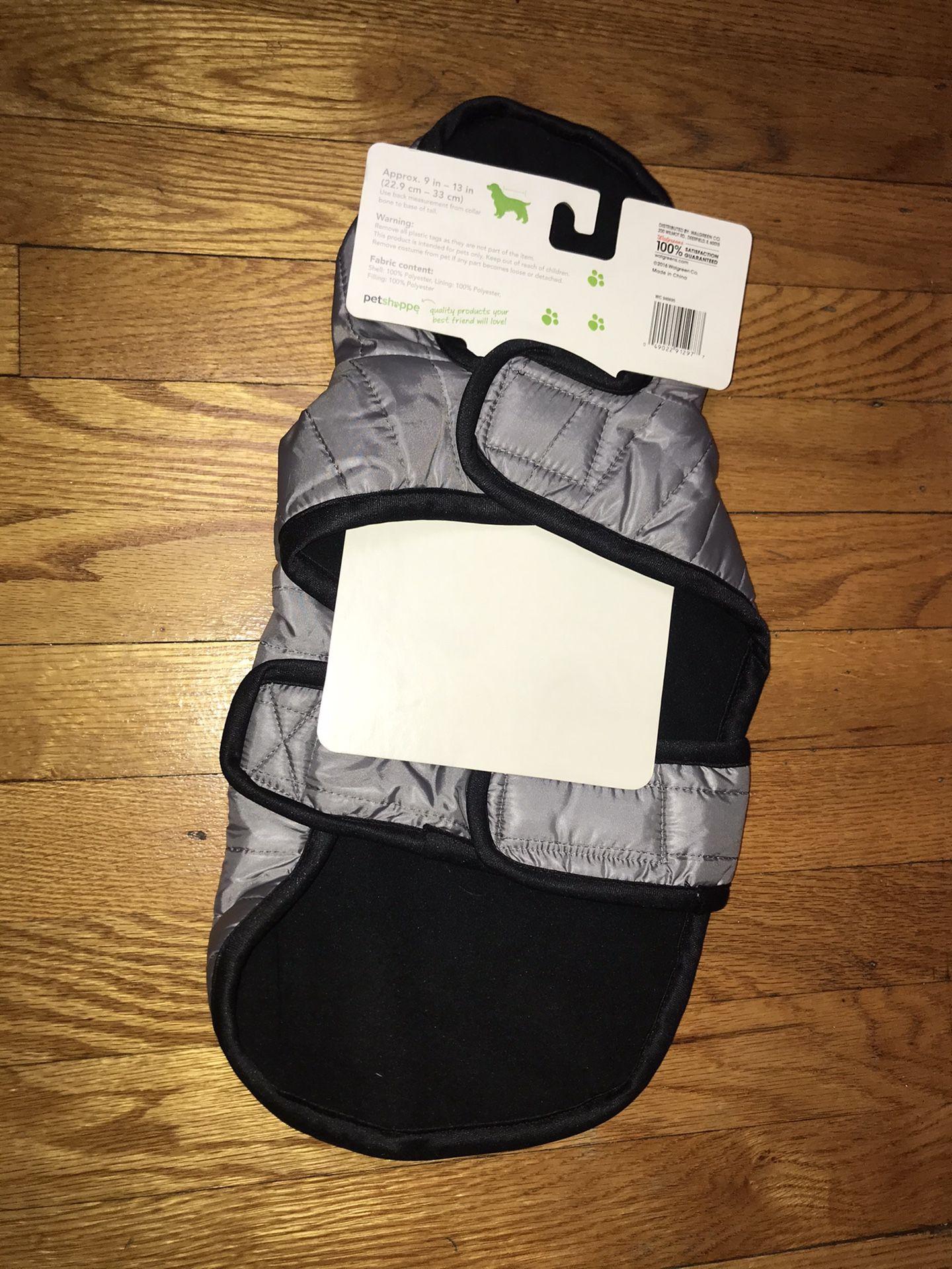 Petshappe Puffer Jacket Dog Coat XS Gray