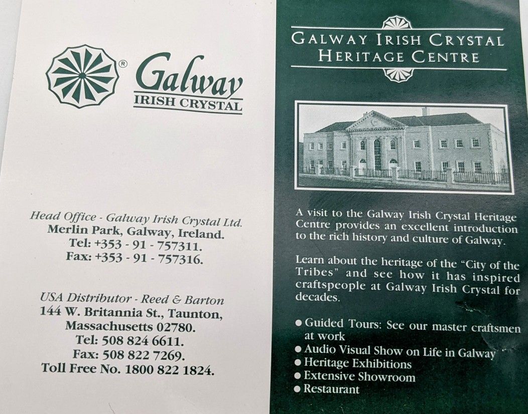 Galway Irish Crystal Heritage Vases