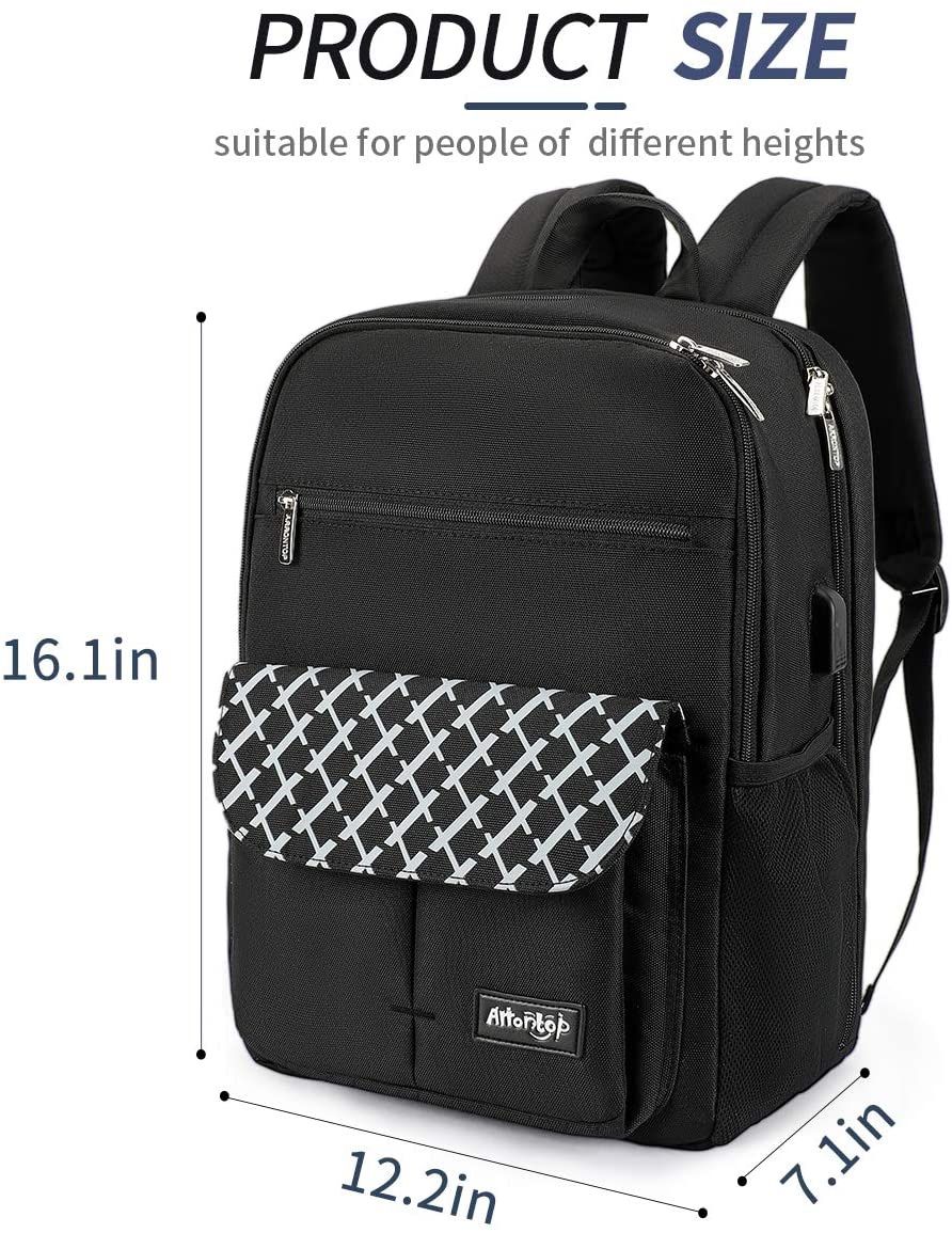 Waterproof Backpack Travel College Bookbags Fits 15.6 inch