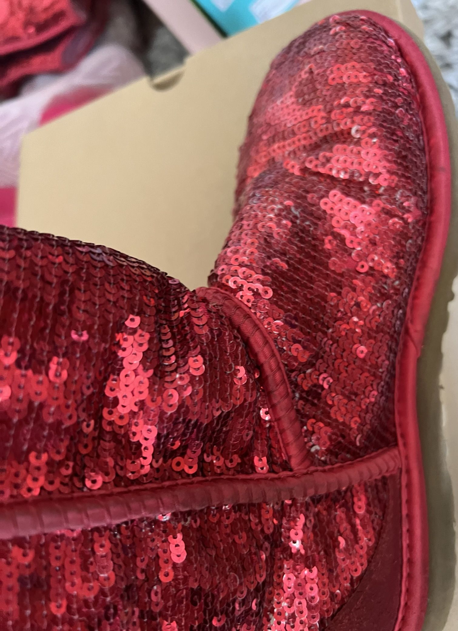 Red Sequin Uggs