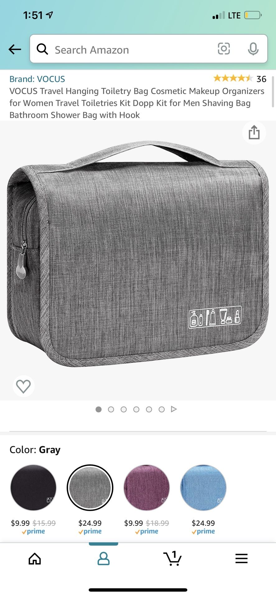 Travel Toiletry Bag