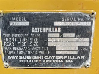 Very nice Cat 3500lb Three Stage Forklift   Works Perect    Thumbnail