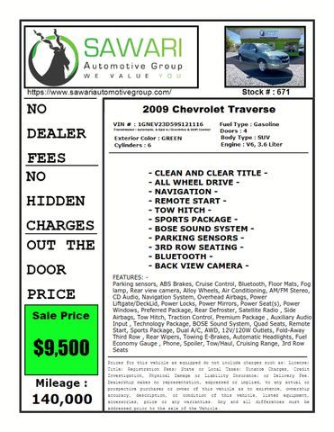 2009 Chevrolet Traverse