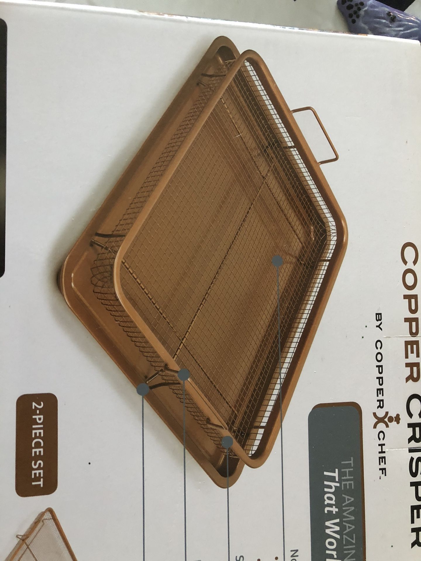 $10 Brand new copper Crisper by Copper Chef.